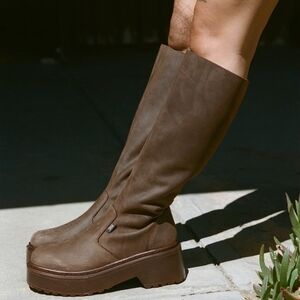 Brown Knee High ROC Boots